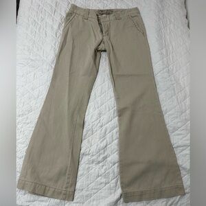 Y2K Abercrombie & Fitch  Cream High-Waisted Pants